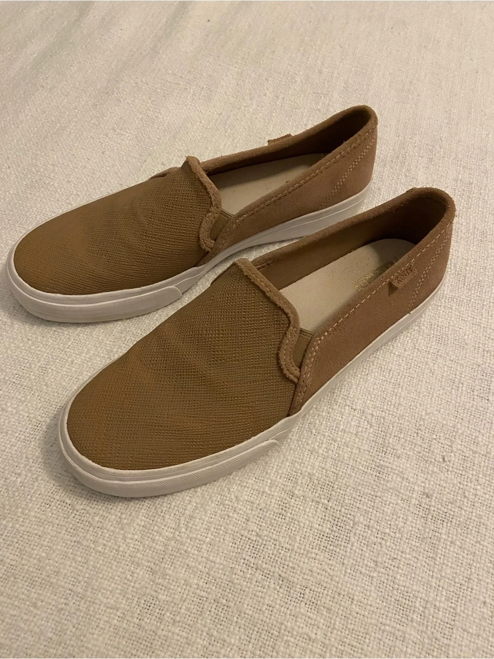 Keds Casual Slip-On Sneakers in Taupe/Brown Women’s Size 9